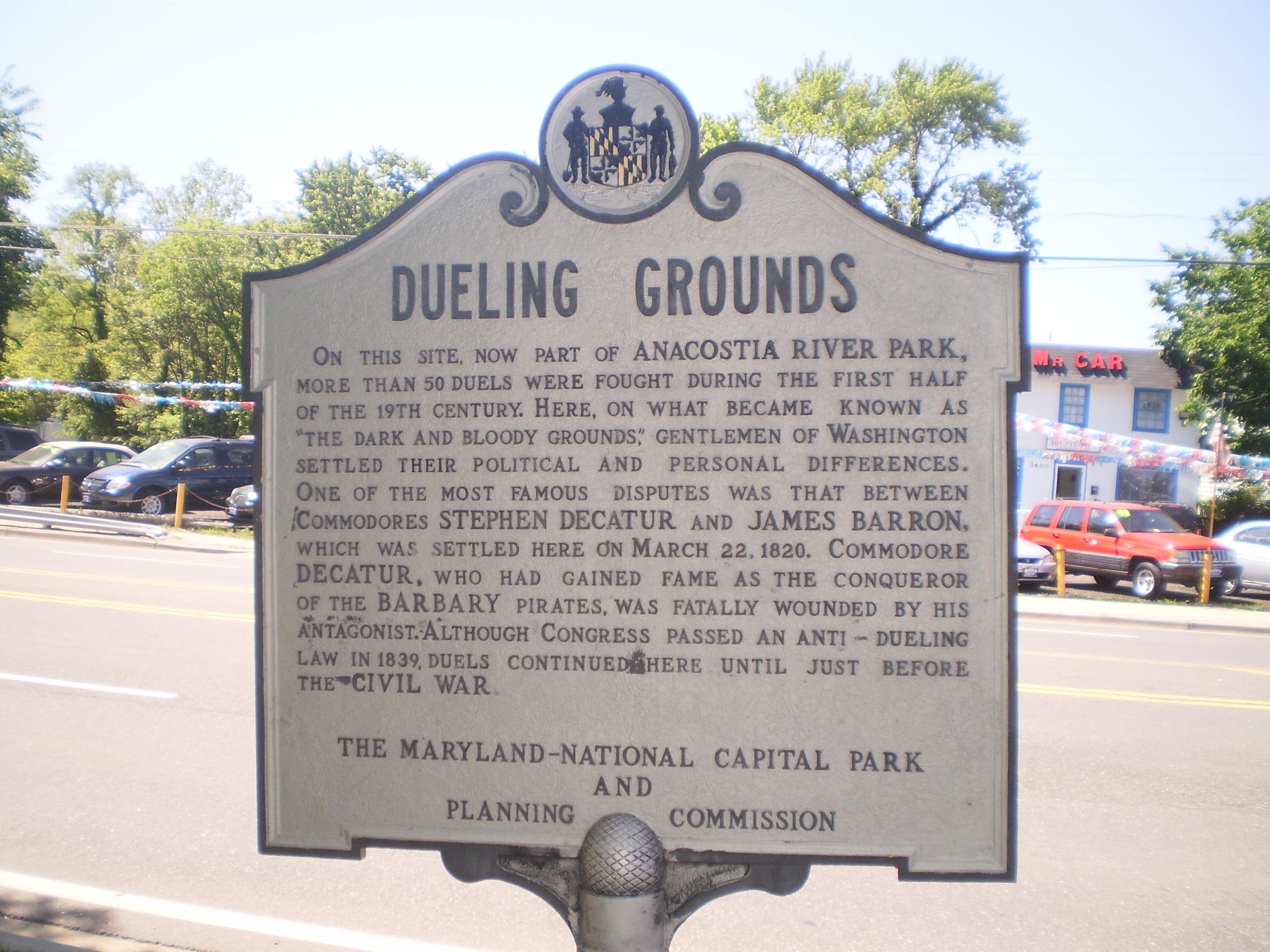Bladensburg Dueling Grounds